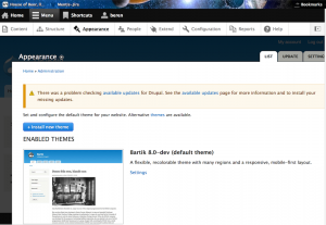 Drupal 8 Admin