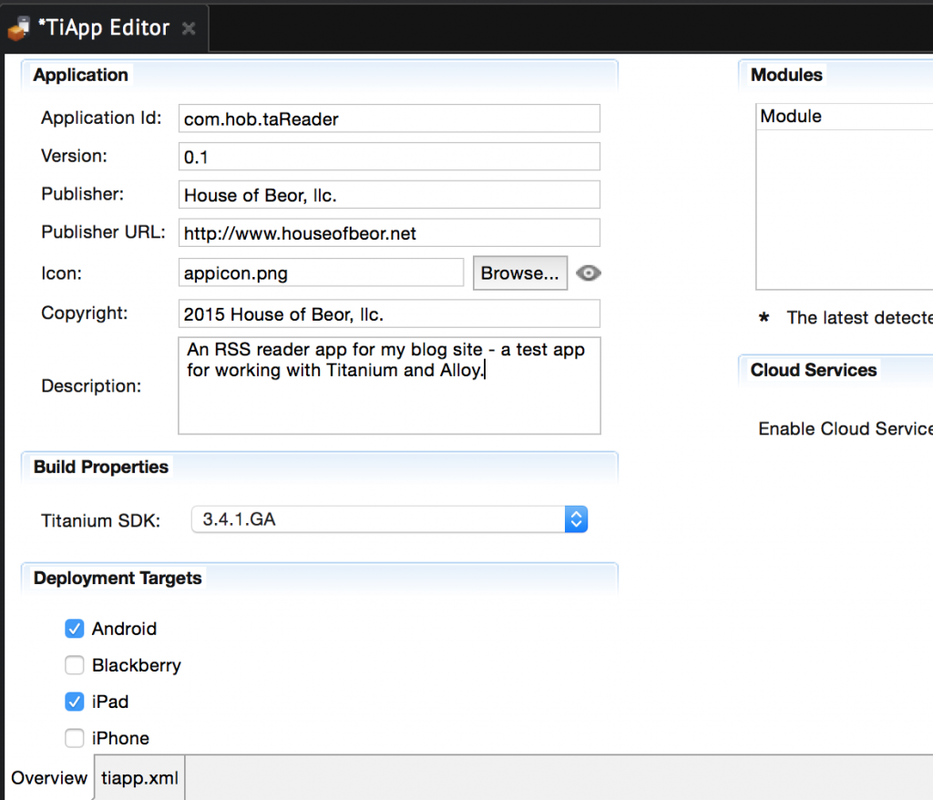 Titanium 3.4 - Developing for Multiple Platforms • Tarn Aeluin