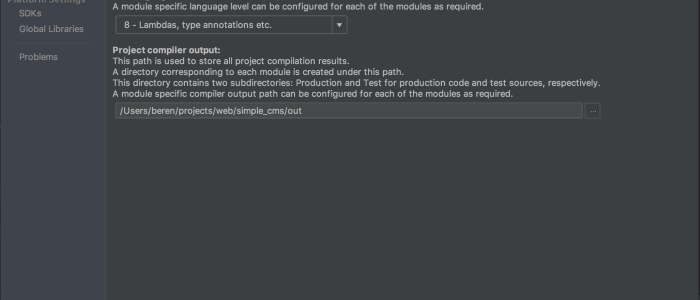 Ruby Project SDK Selection