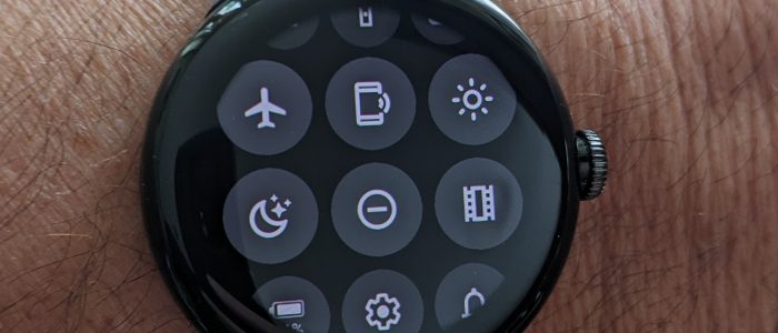 Google Watch Quick Settings