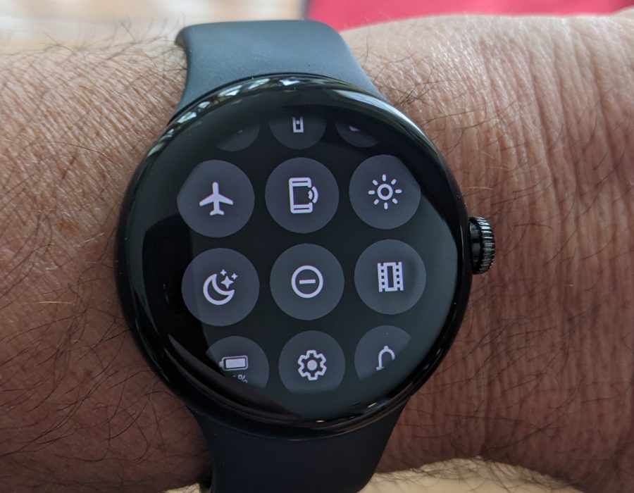 Google Watch Quick Settings