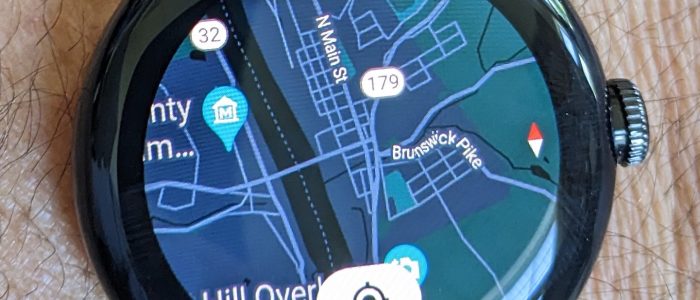 Google Maps on Google Watch