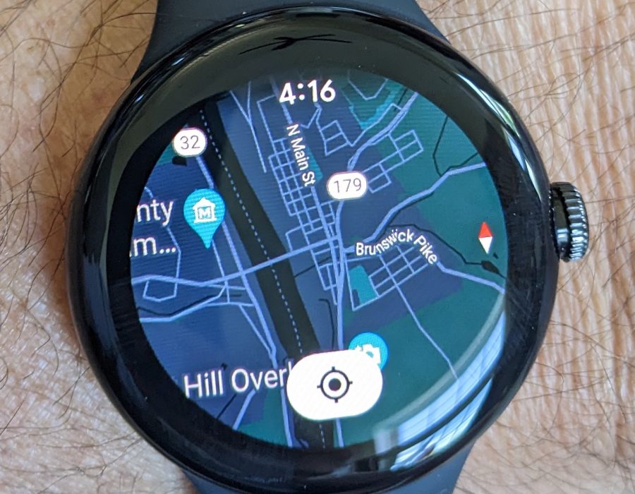 Google Maps on Google Watch