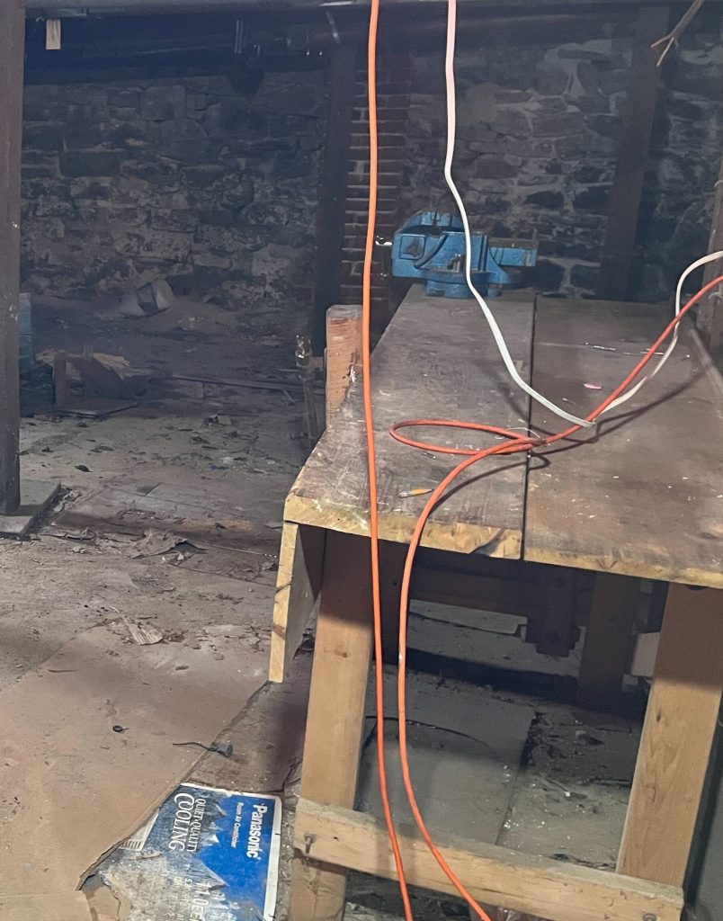 The basement workbench...years later.